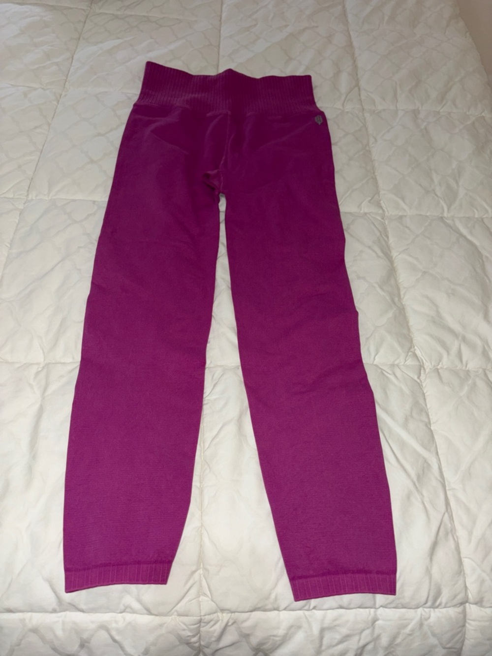 FP Movement by Free People Magenta Ribbed Waist Leggings